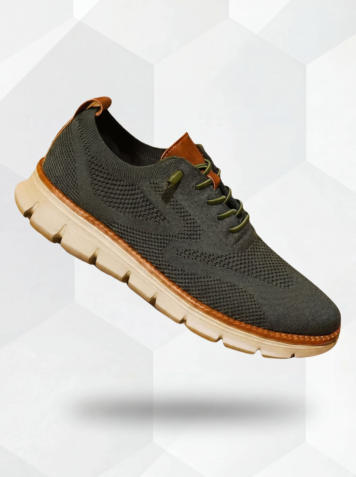 Zapatos Ultracomfort transpirables de hombre color verde