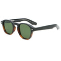 Lentes de sol redondos retro de metal para hombre